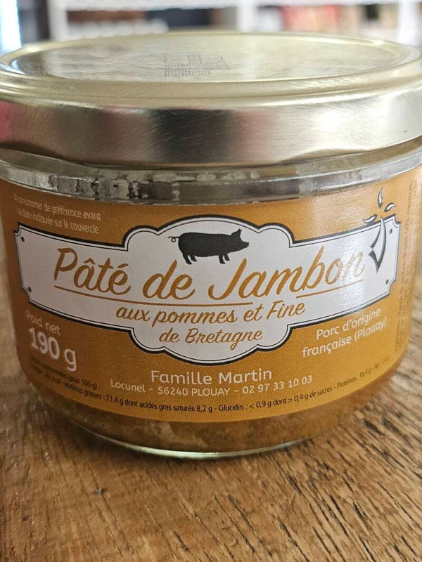 Pâté de jambon aux pommes et Fine de Bretagne