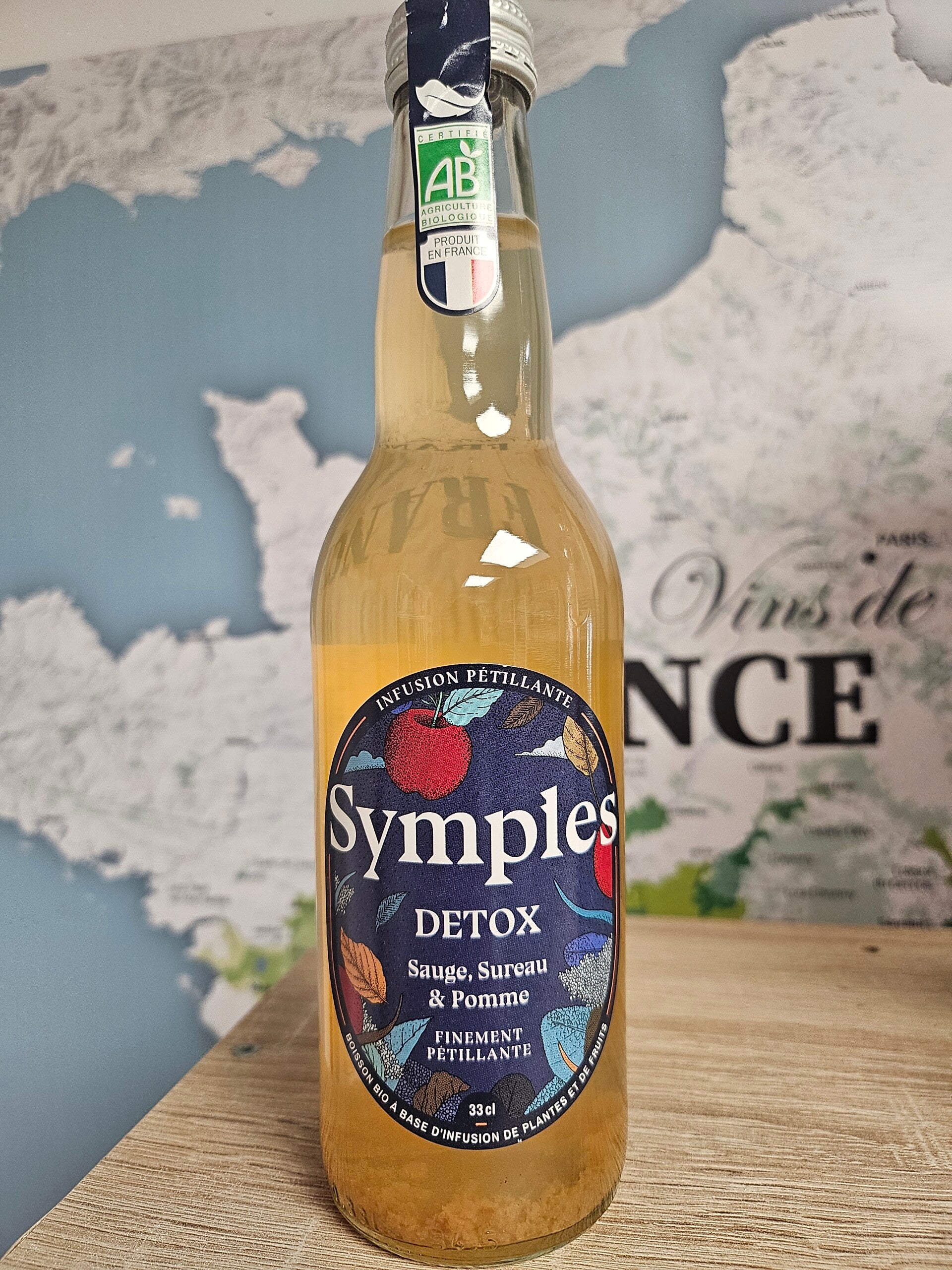 Symples Détox Sauge, Sureau et Pomme, infusion pétillante