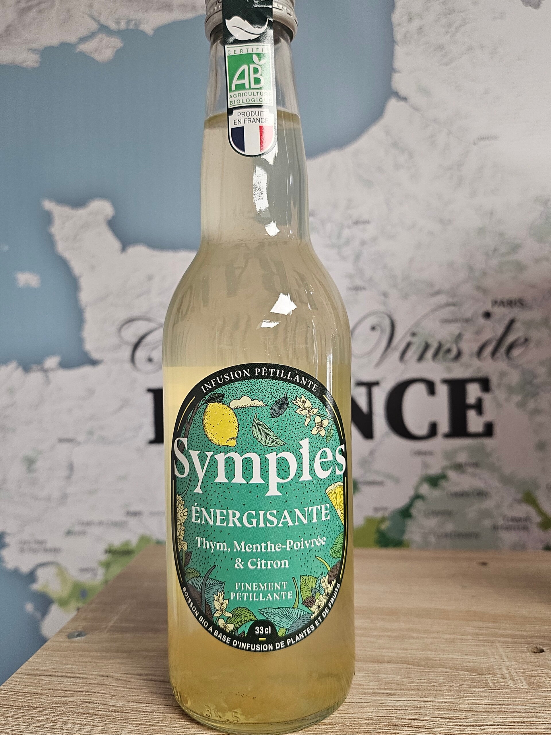 Symples énergisante, Thym, Menthe-poivrée et Citron