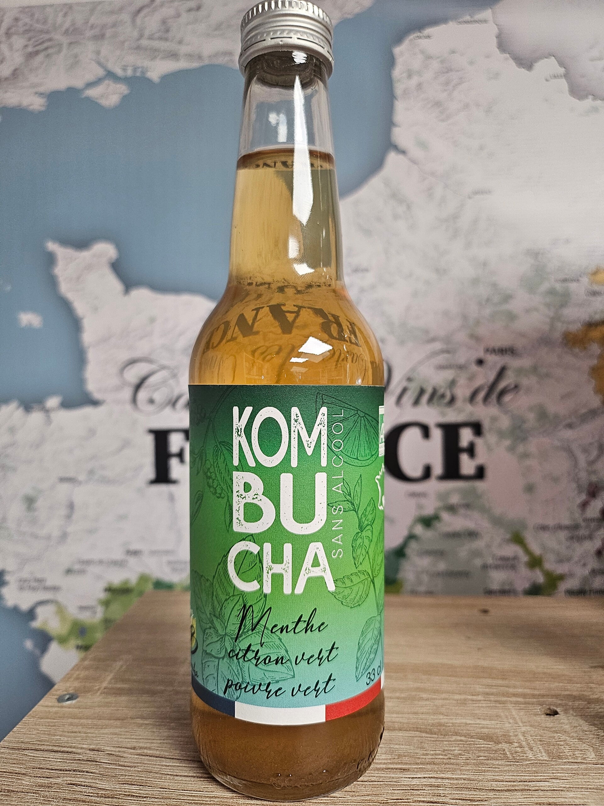Kombucha Menthe citron vert, poivre vert