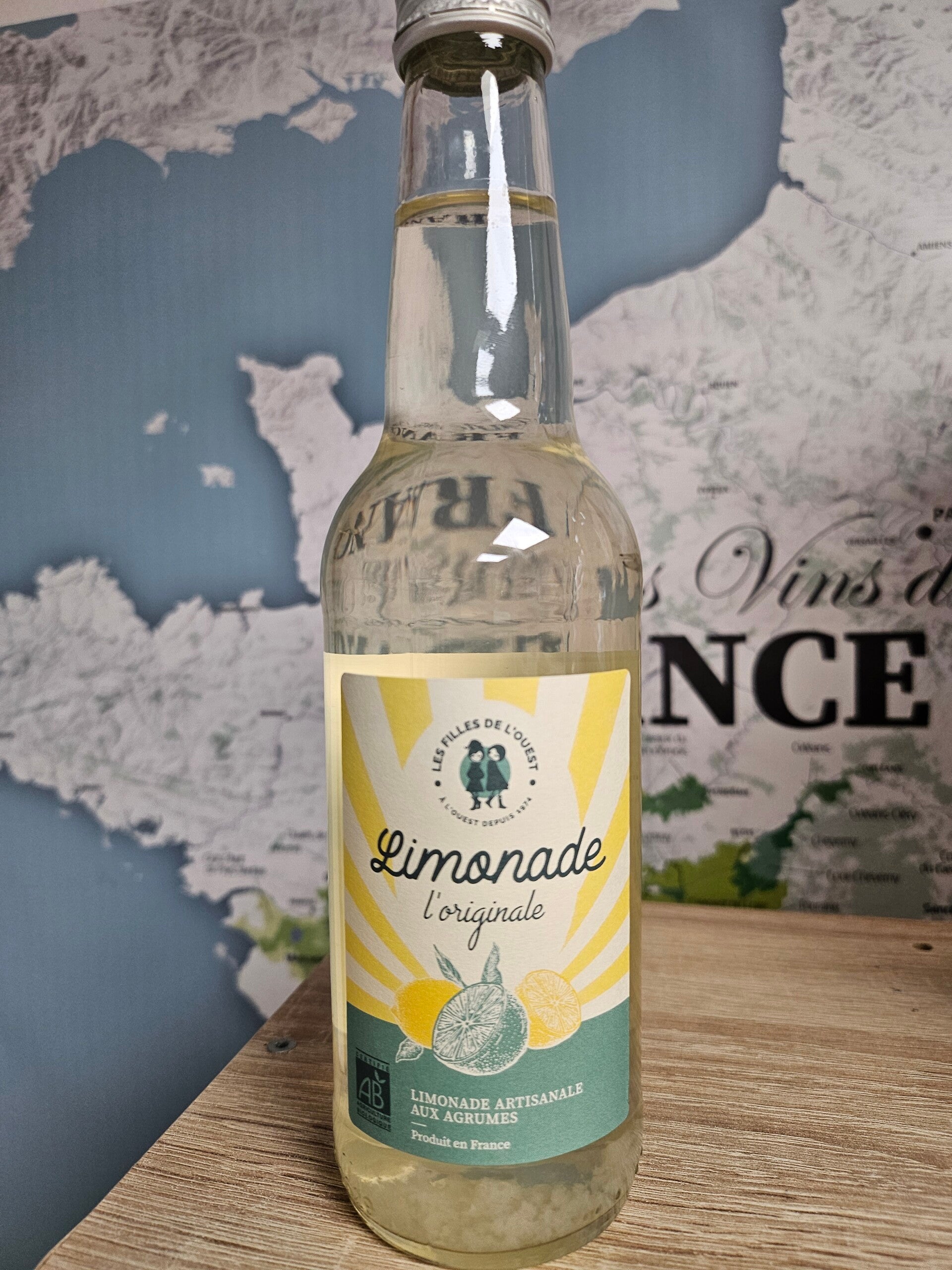 Limonade l'originale, BIO artisanale aux agrumes, LES FILLES DE L'OUEST, 33cl