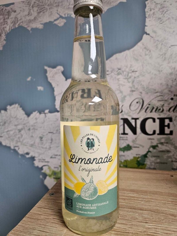 Limonade l'originale, BIO artisanale aux agrumes, LES FILLES DE L'OUEST, 33cl