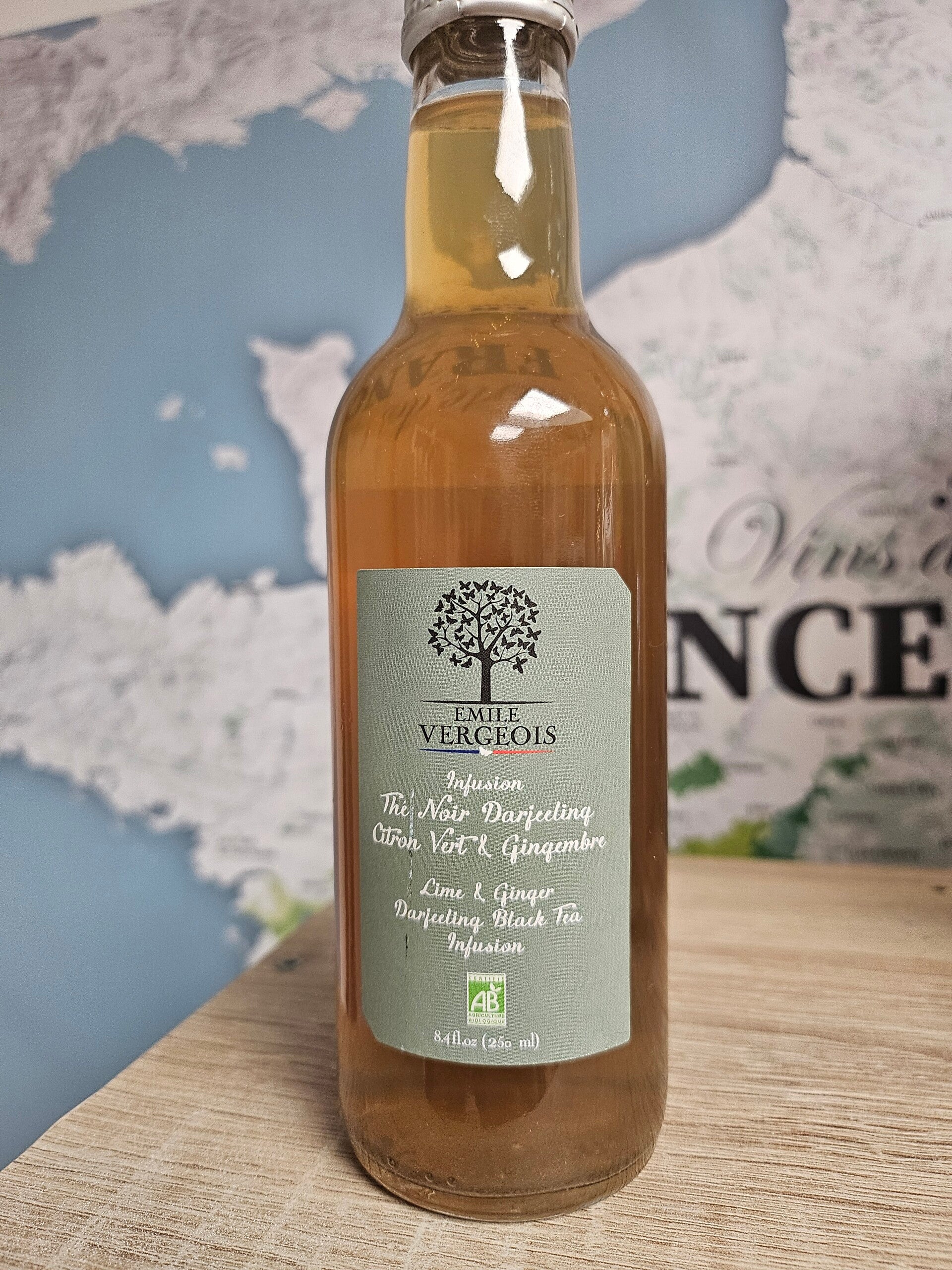 Infusion thé noir Darjeeling citron vert et Gingembre