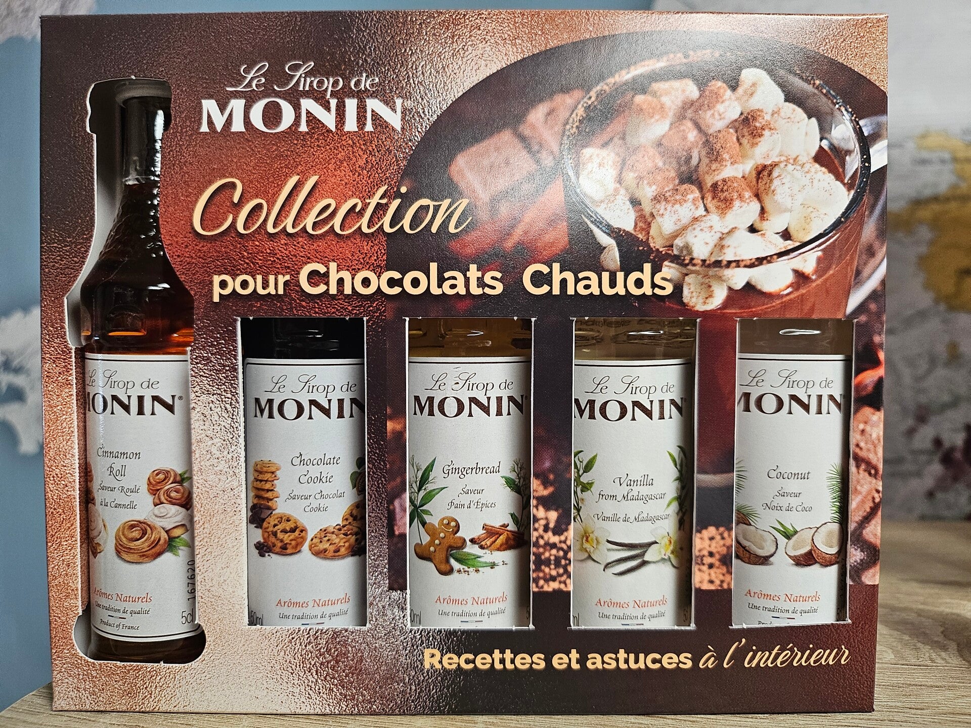Le Sirop MONIN Collection pour chocolats chauds 5x5cl