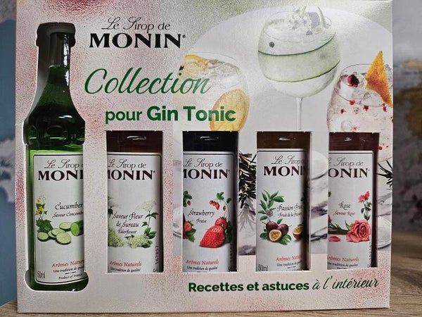Le Sirop MONIN Collection pour GIN TONIC 5x5cl