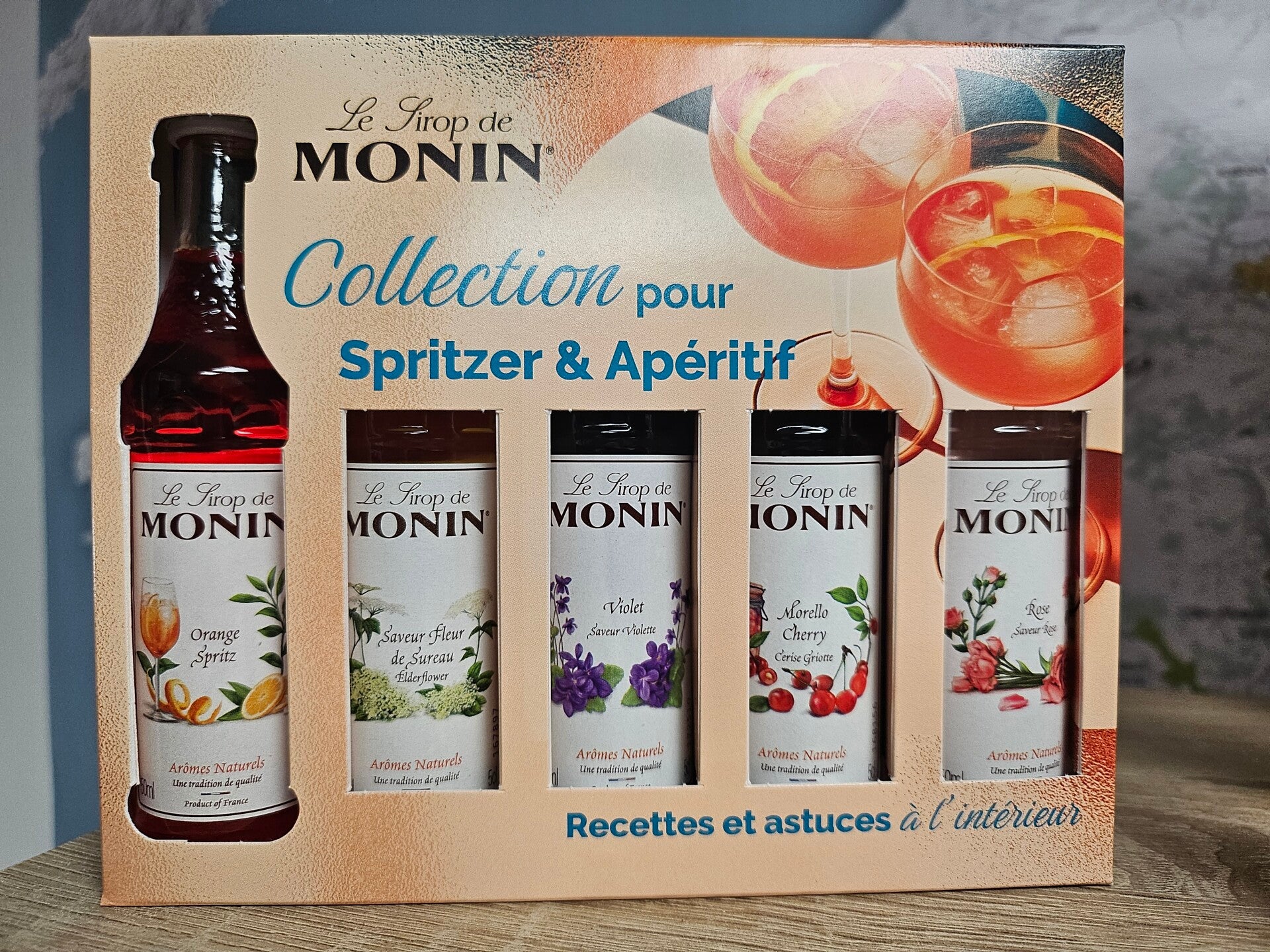Le Sirop MONIN Collection pour Spritz et Apéritif 5x5cl