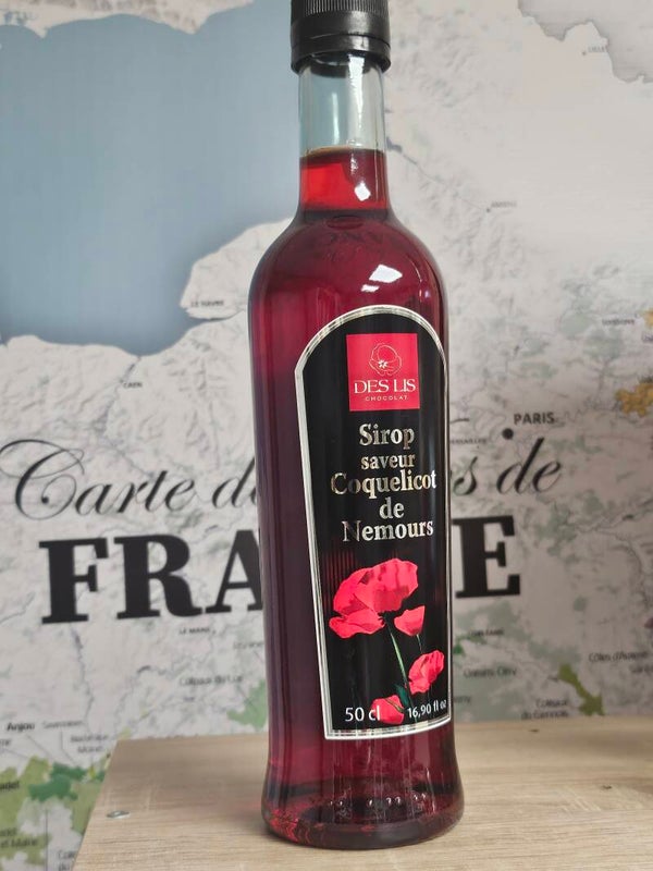 Sirop saveur Coquelicot de Némours 50 cl