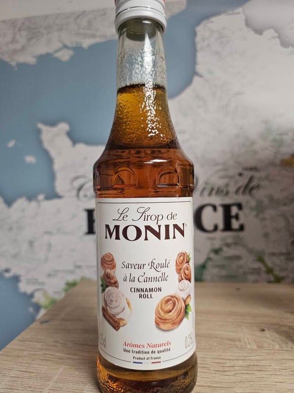 Le sirop MONIN saveur Roulé à la Cannelle 25 cl