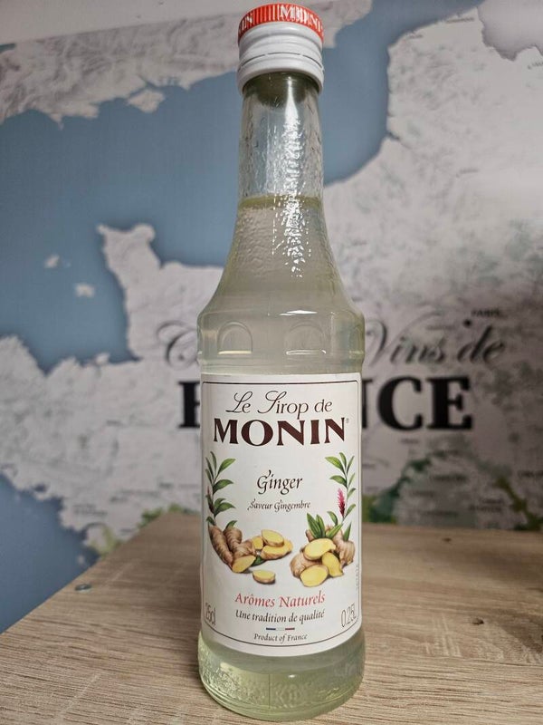 Le sirop MONIN saveur gingembre 25 cl