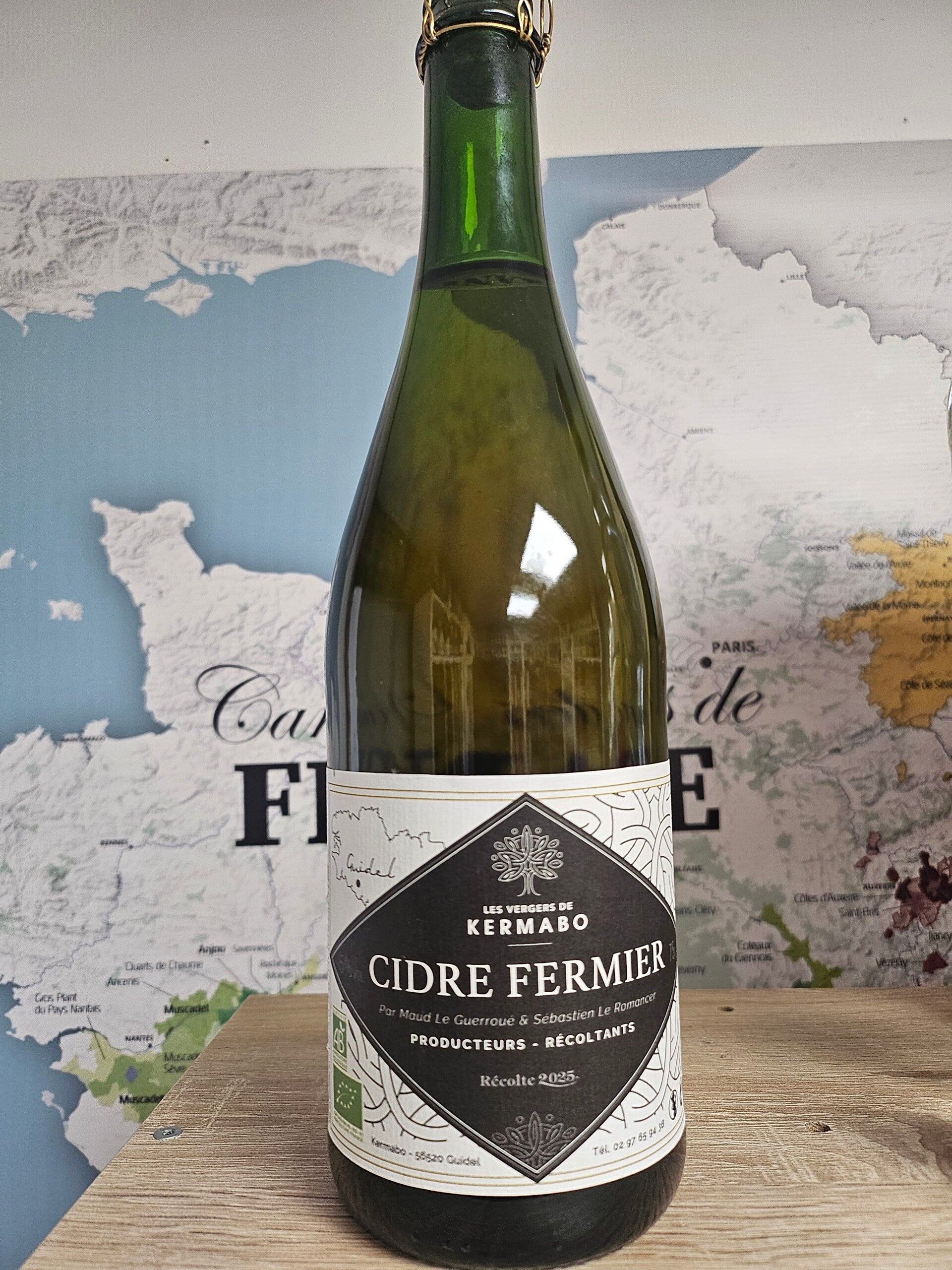 Cidre FERMIER BIO, 75 cl, 5% vol