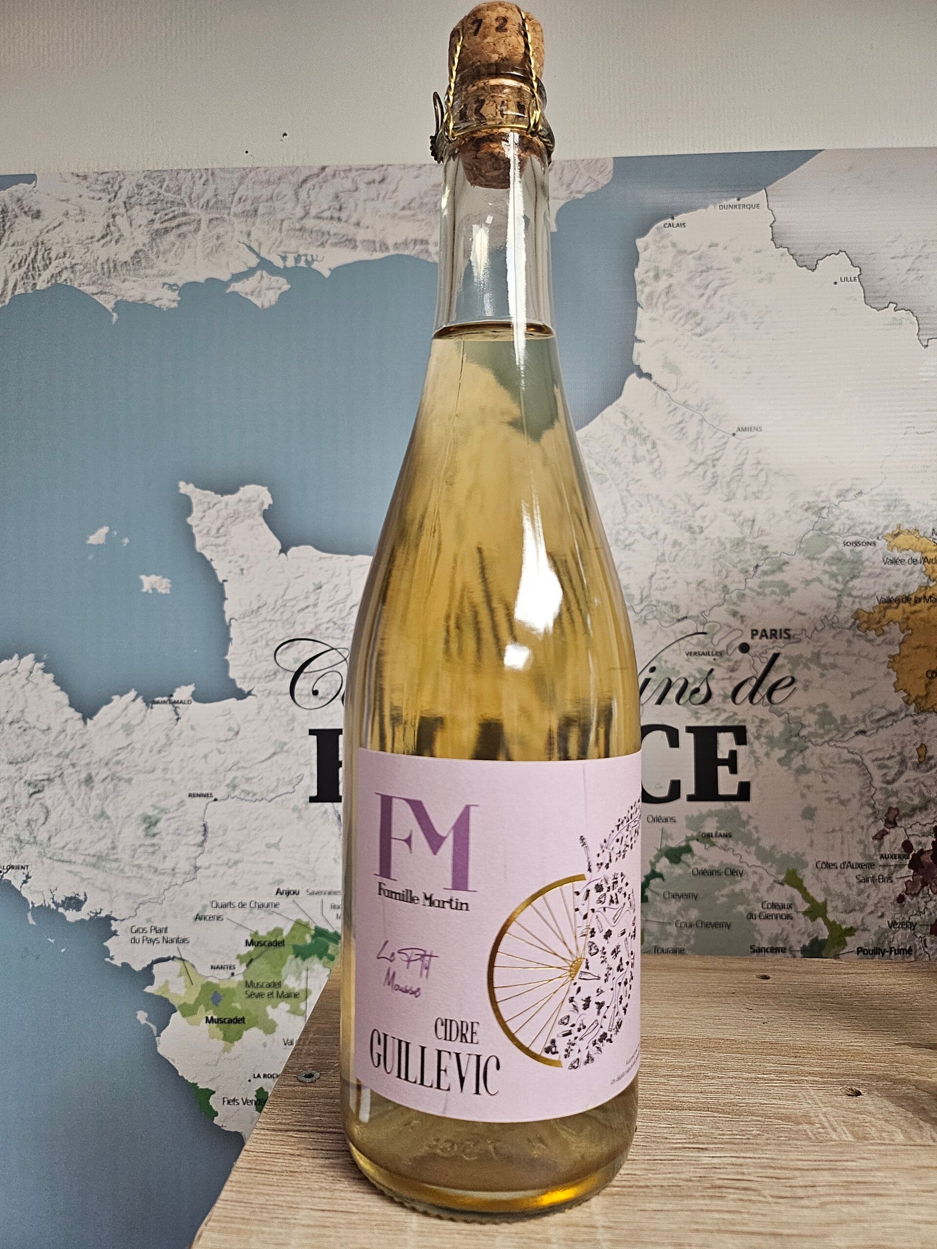 Cidre GUILLEVIC ( variété de Pomme Guillevic, aromatique), 75cl, 3,5% vol