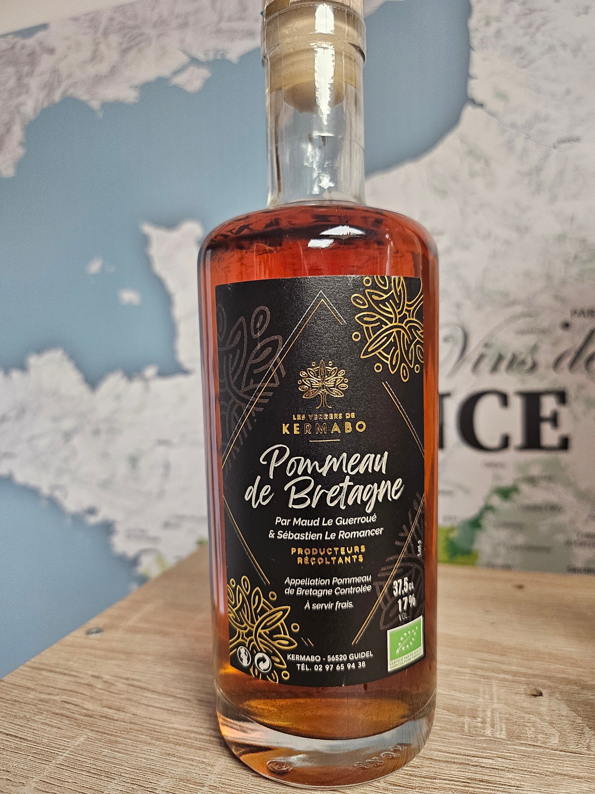 Pommeau de Bretagne BIO, 37,5cl, 17%vol