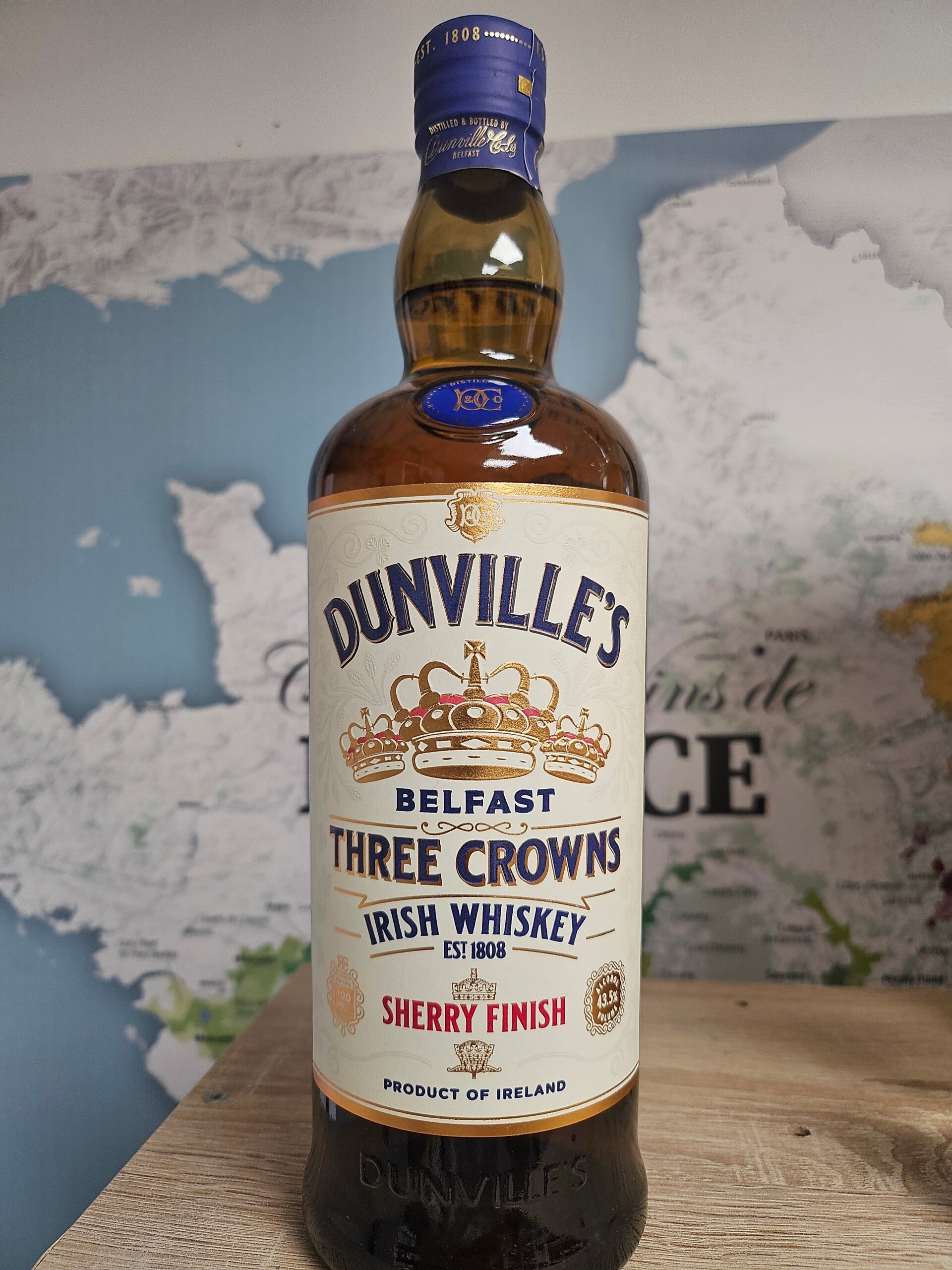 Whisky Irlandais DUNVILLE'S, 70cl, 43,5% vol
