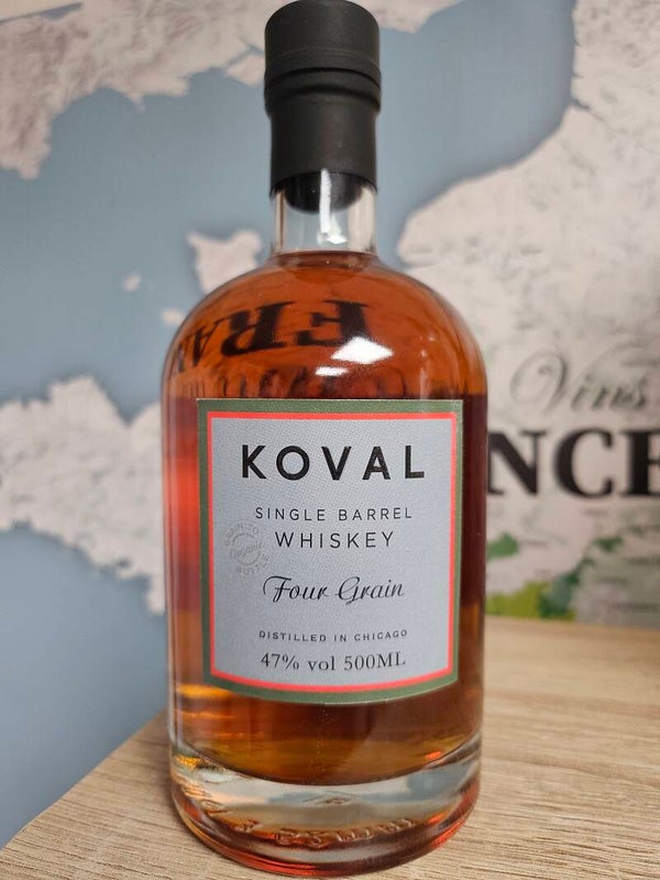 Whisky Bio Américain, KOVAL Single Barrel, four grain, 50 cl, 47% vol
