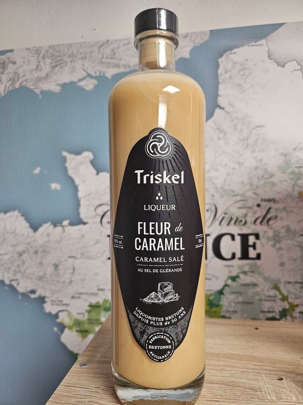 TRISKEL liqueur de Caramel, caramel salé au sel de Guérande, 70cl, 18% vol