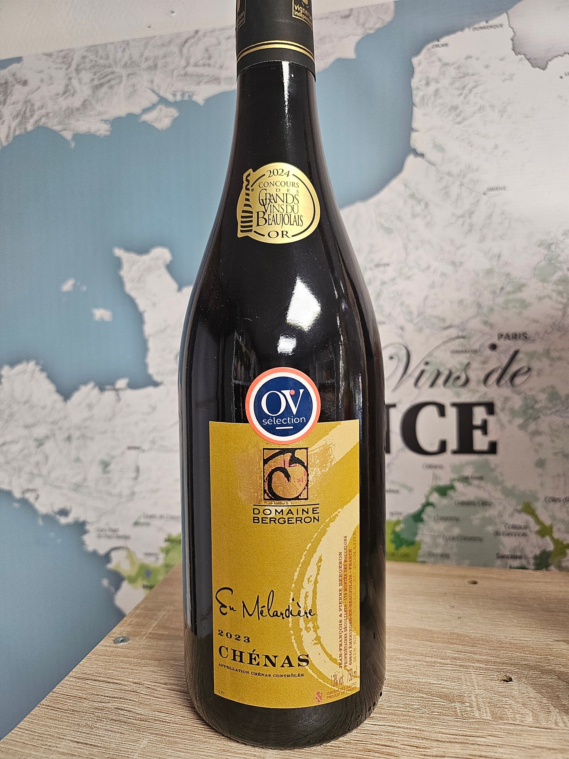 Chénas en Mélardière AOC 2023, Beaujolais, domaine BERGERON, 75cl, 13% vol