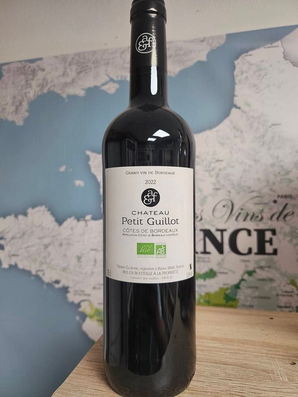 Château Petit Guillot 2022, côtes de Bordeaux, Bio, 75cl, 13,5% vol
