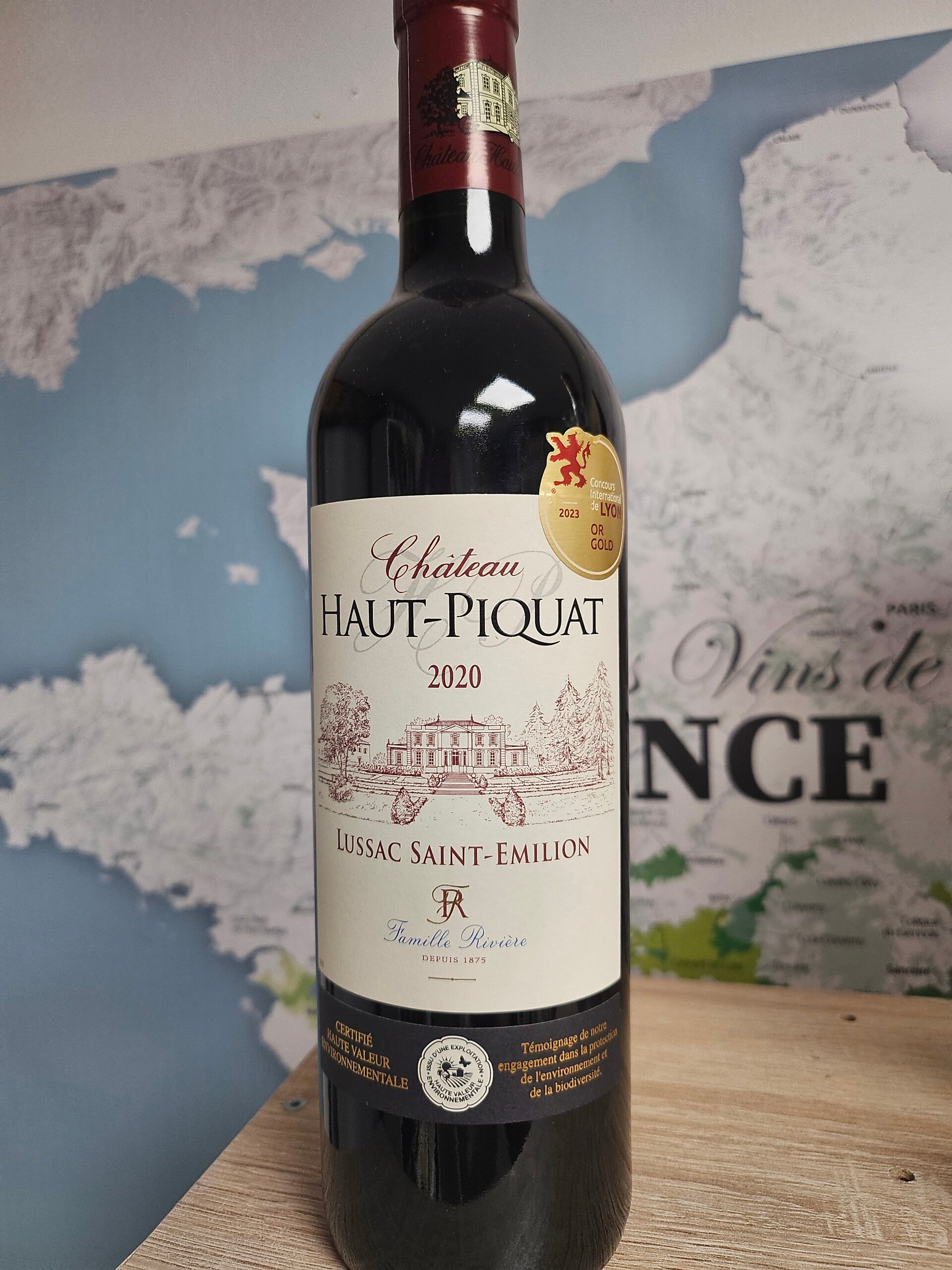 Lussac Saint-Émilion 2020 HVE, château HAUT-PIQUAT, 75cl, 13,5% vol