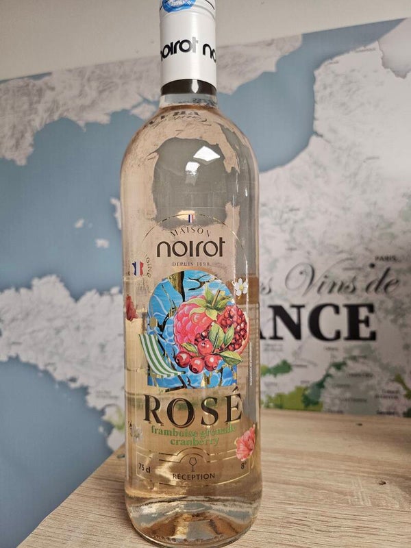 Rosé aromatisé framboise, grenade, cranberry, Maison NOIROT, 75 cl, 8% vol
