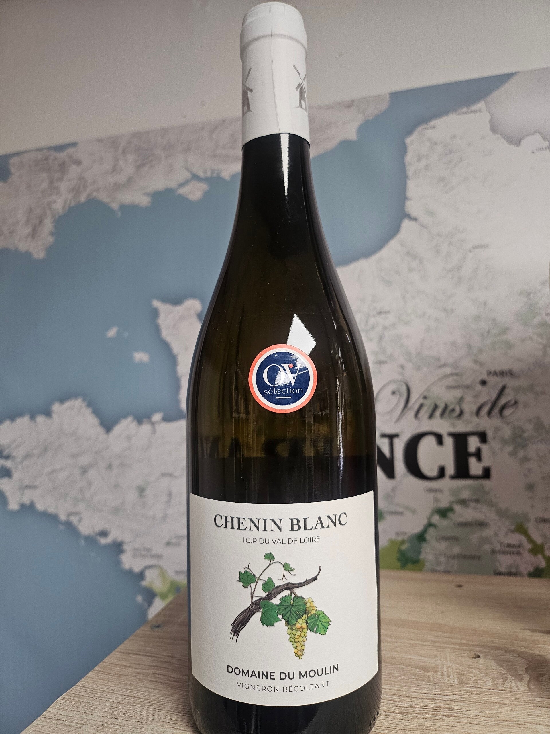 CHENIN BLANC 2025, Domaine du MOULIN, IGP Val de Loire, vigneron récoltant,  75cl, 11,5% vol