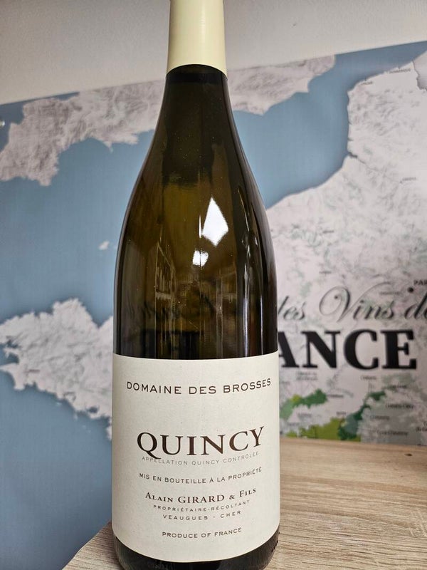 QUINCY AOC 2025,  domaine des BROSSES, propriétaire récoltant, 75cl, 13% vol