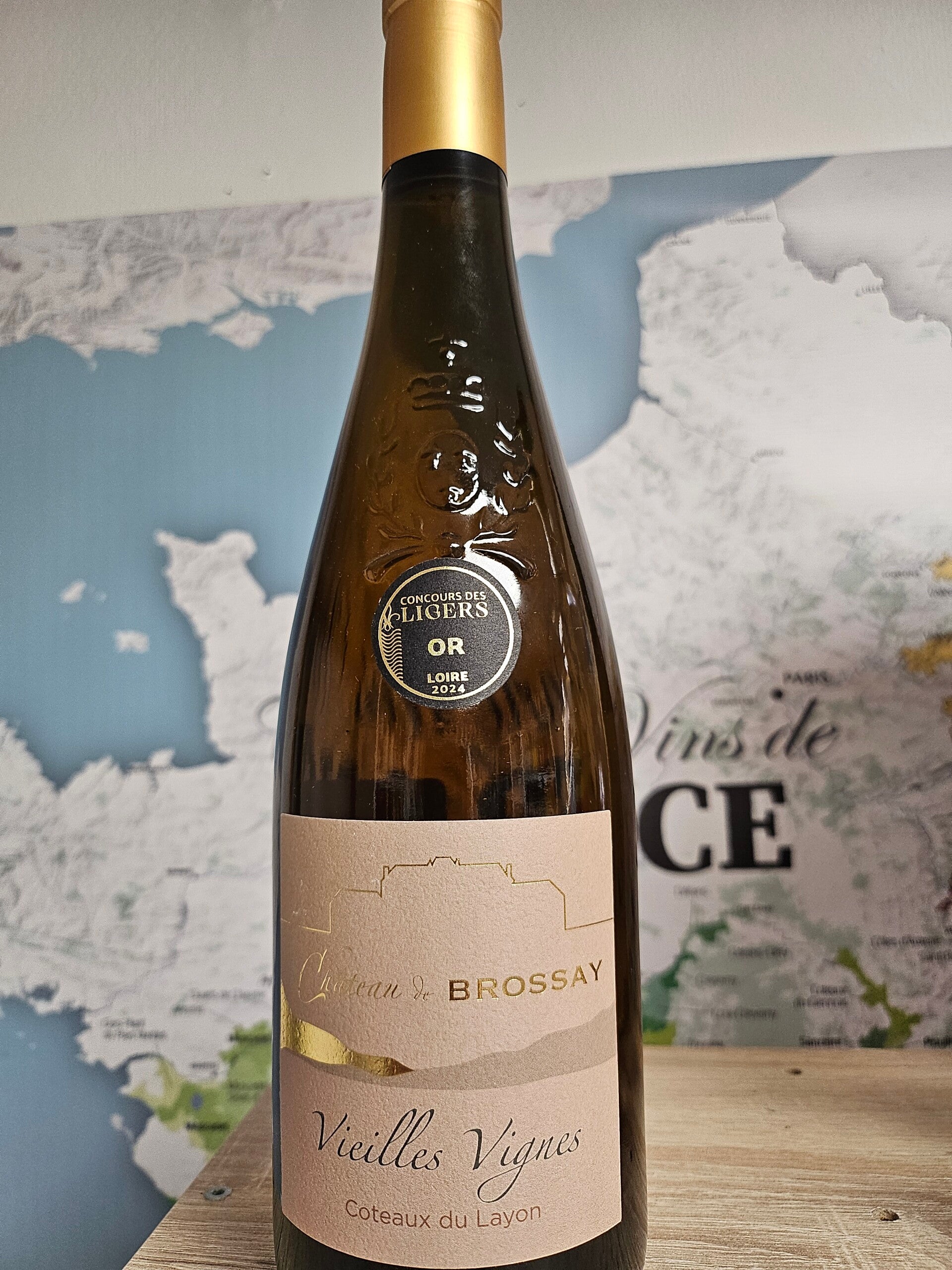 COTEAU DU LAYON AOC 2022, château BROSSAY, récoltant,  vieilles vignes, 75cl, 13%