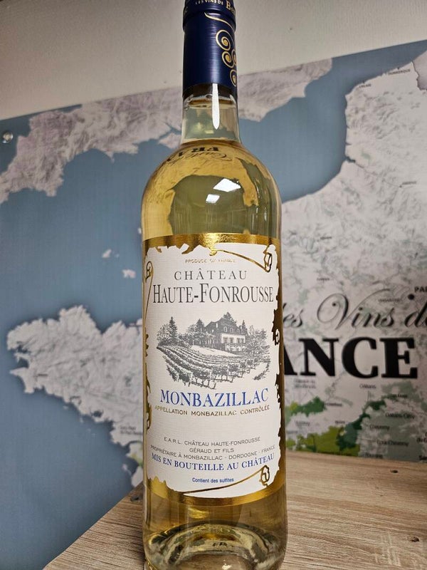MONBAZILLAC AOC 2023, château HAUTE-FONROUSSE, récoltant,  mis en bouteille au château, 75cl, 12,5%