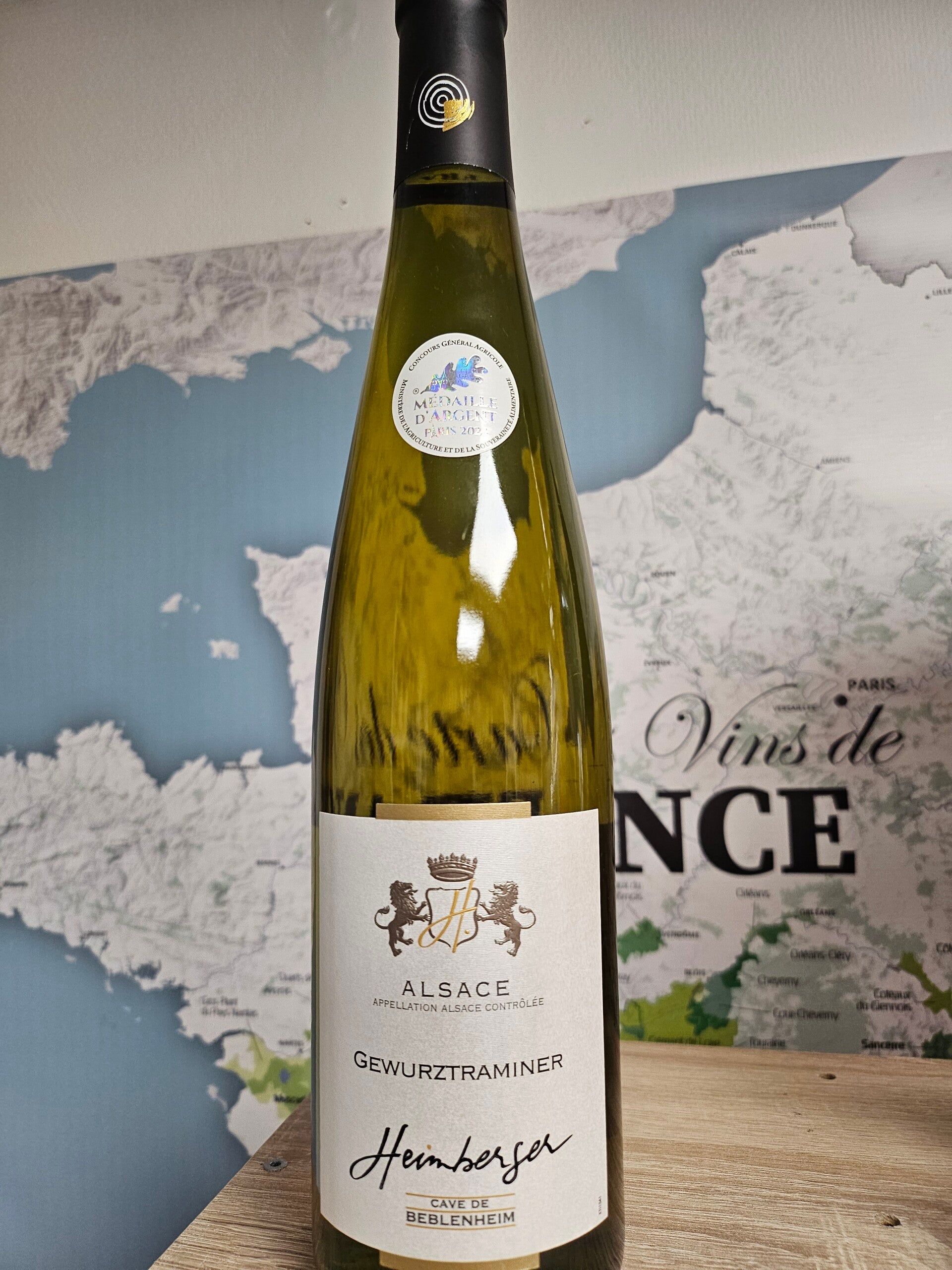 GEWURZTRAMINER, AOC Alsace, médaille argent Paris 2024, 75cl, 13,5% vol