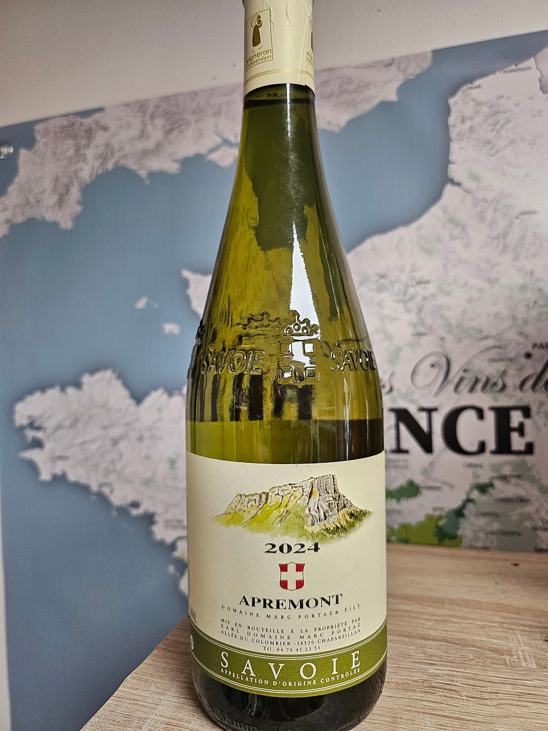 APREMONT AOC vin de SAVOIE 2024, Domaine Marc PORTAZ & FILS, mis en bouteille au château, 75cl, 11,5% vol