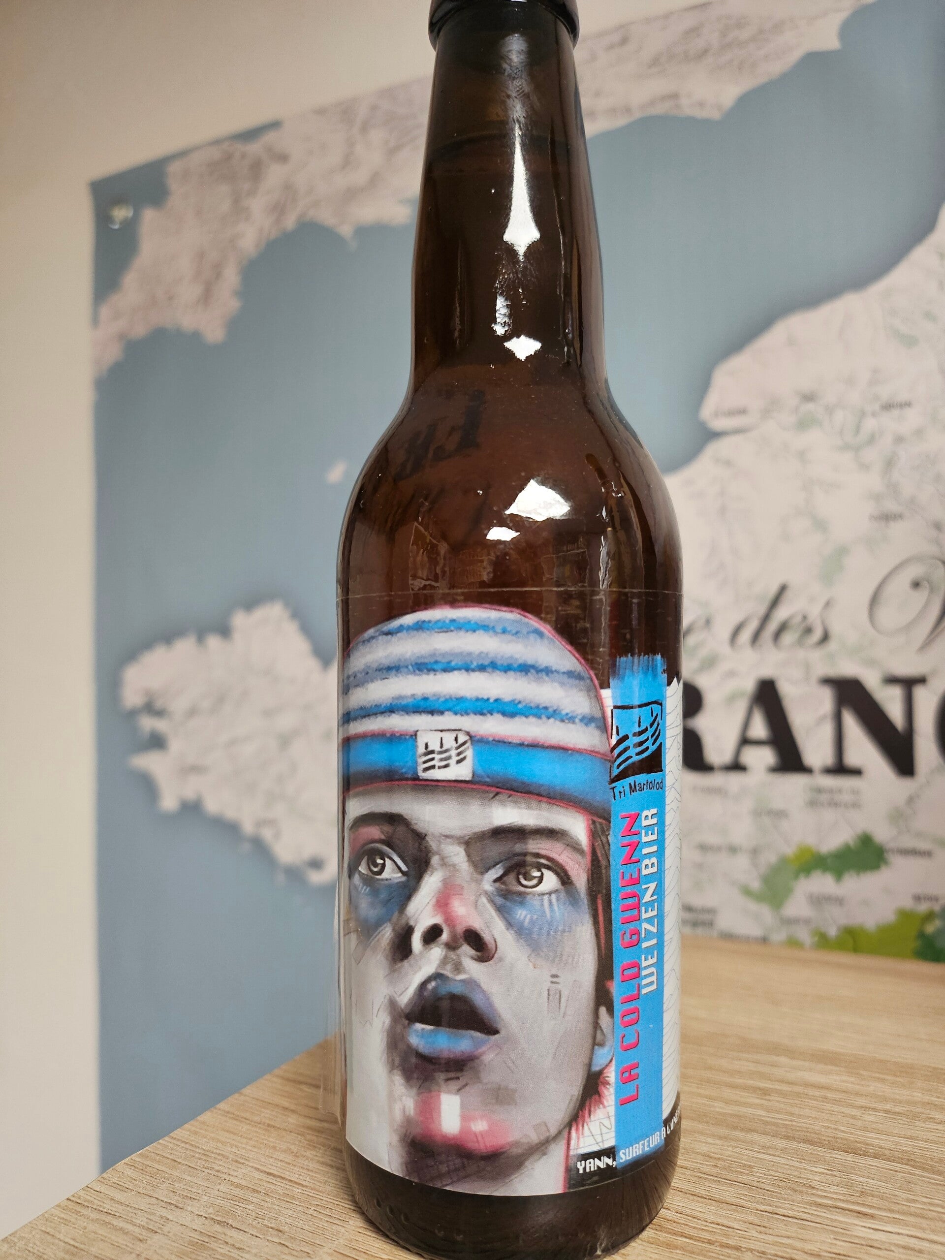 LA COLD GWENN, TRI MARTOLOD, bière Bretonne, 33 cl, 4,3% vol