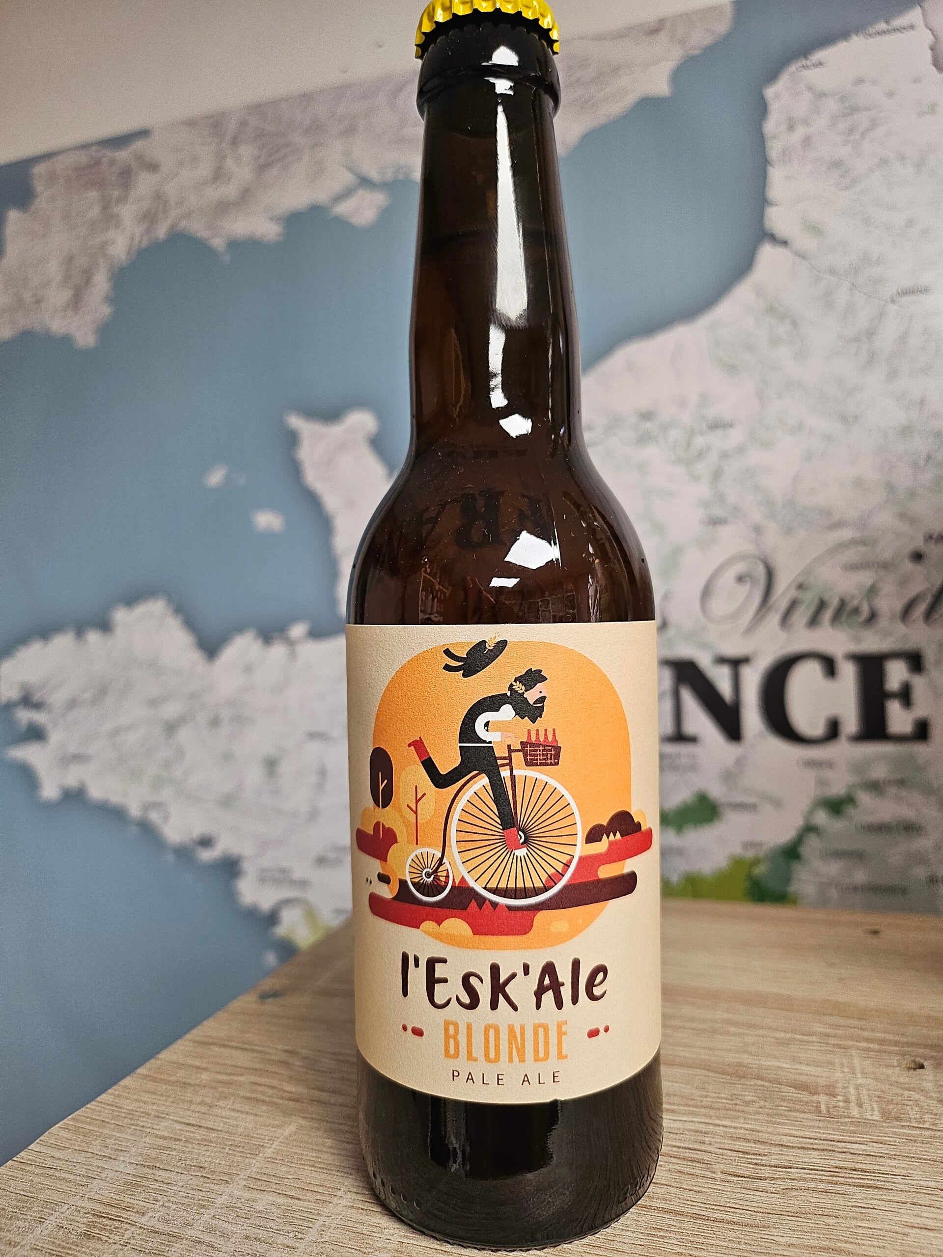 L'ESK'ALE blonde, pale ale, bière Bretonne, 33cl 5,5%vol