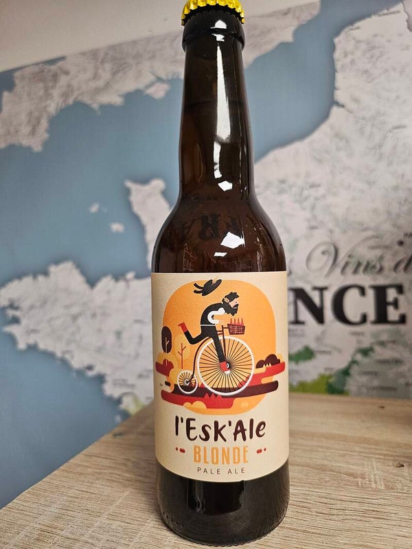 L'ESK'ALE blonde, pale ale, bière Bretonne, 33cl 5,5%vol