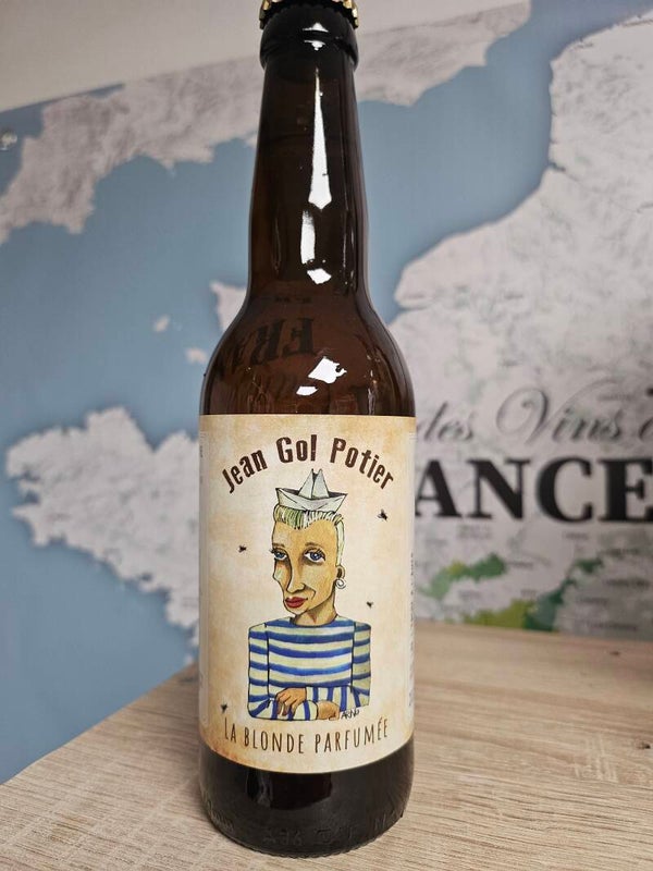 JEAN GOL POTIER, la blonde parfumée, brasserie de L'IMPRIMERIE, 33cl 5% vol