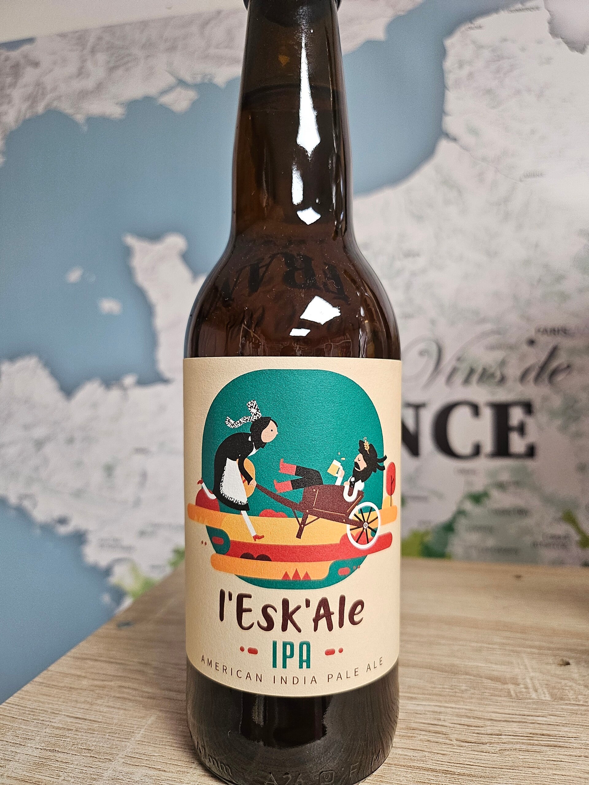 L'ESK'ALE IPA, American India Pale Ale, bière Bretonne, 33cl 6% vol