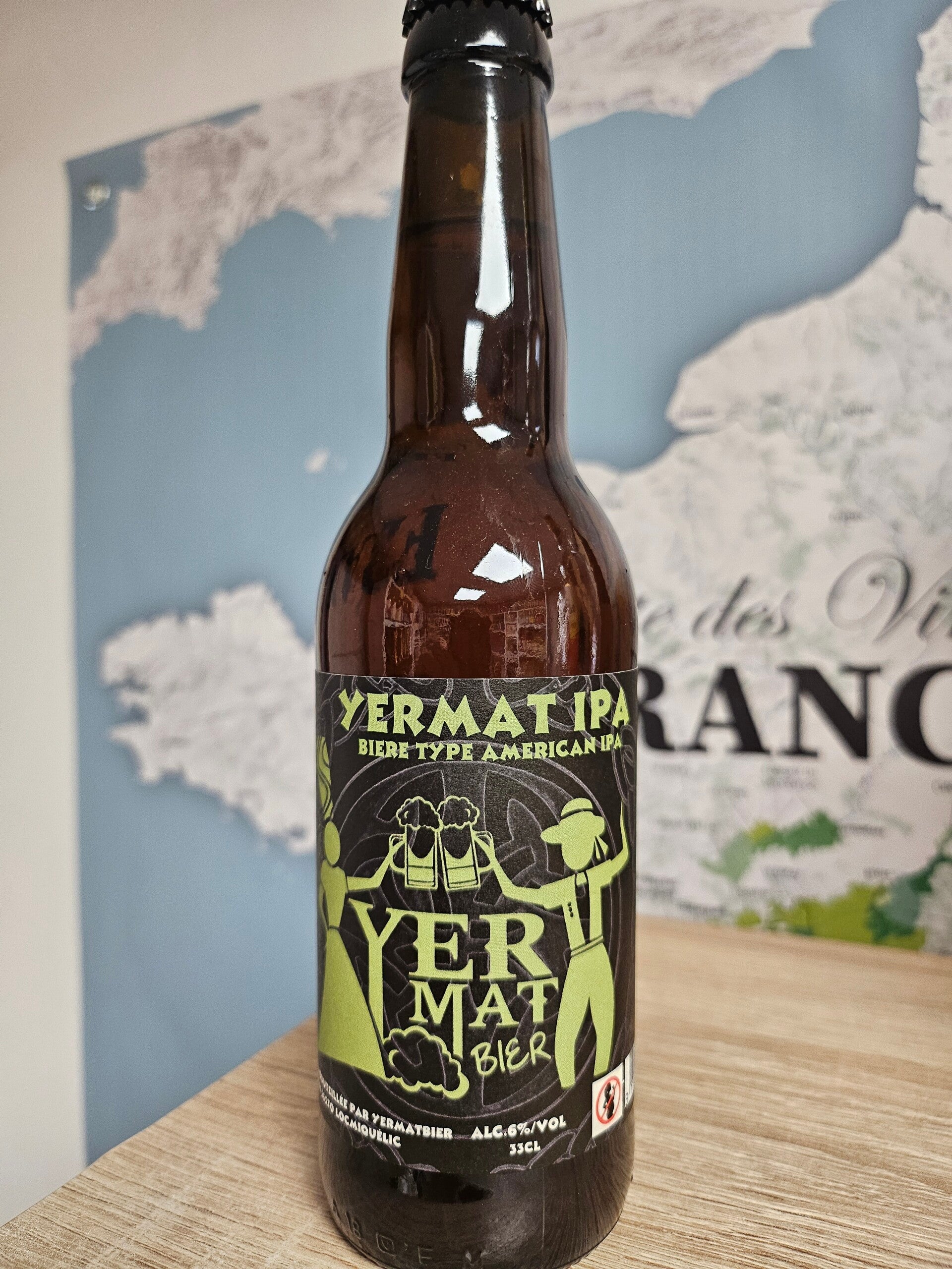 YERMAT IPA, bière type Américan IPA, bière Bretonne, 33cl 6% vol