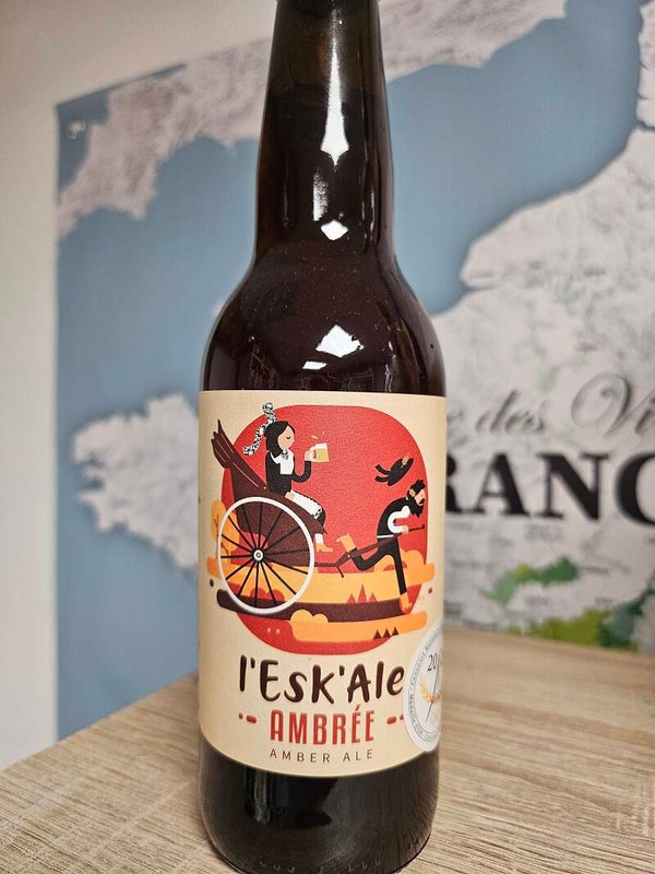 L'ESK'ALE AMBRÉE, médaille OR Paris 2025, bière Bretonne, 33cl 6,2% vol