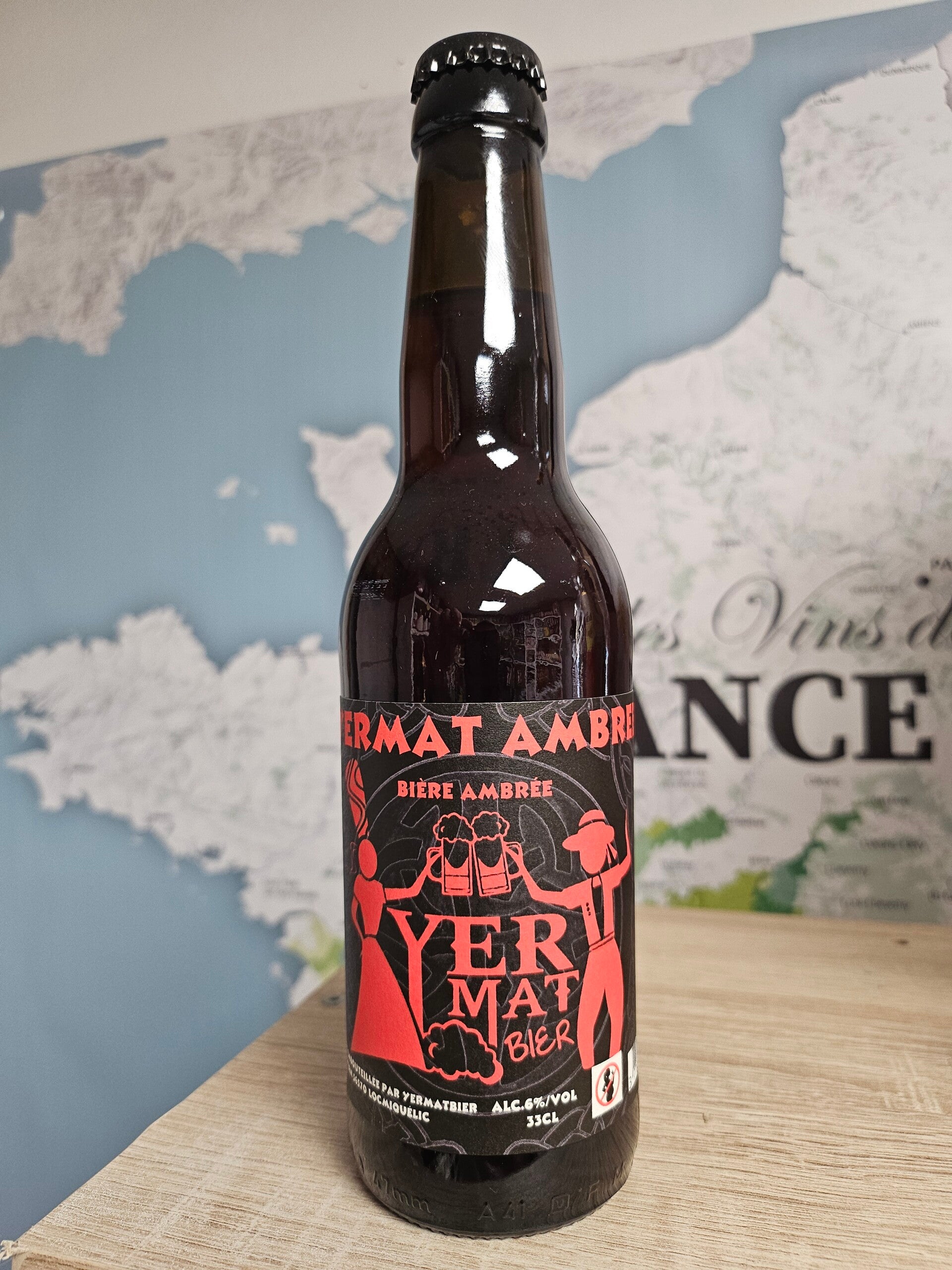 YERMAT AMBRÉE, bière Bretonne, 33cl 6% vol