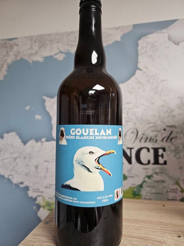 GOUELAN bière blanche houblonnée, YERMAT BIER, bière Bretonne, 75cl 4,5% vol