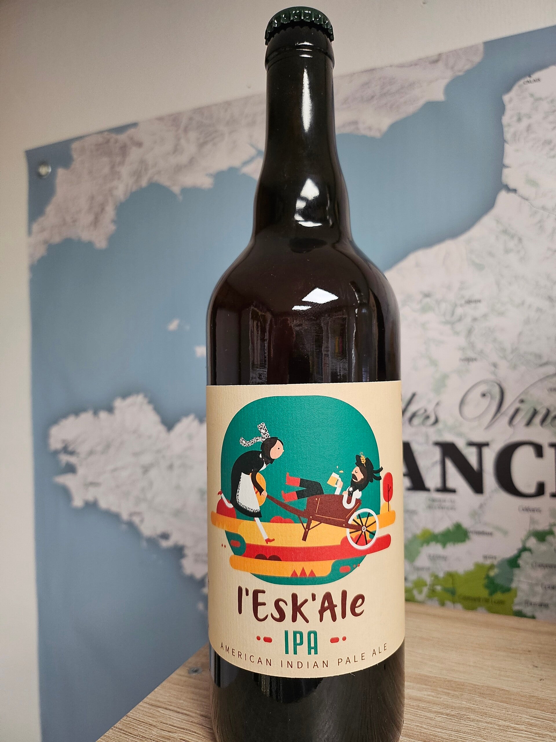 L'ESK'ALE IPA, bière Bretonne, 75cl 6% vol
