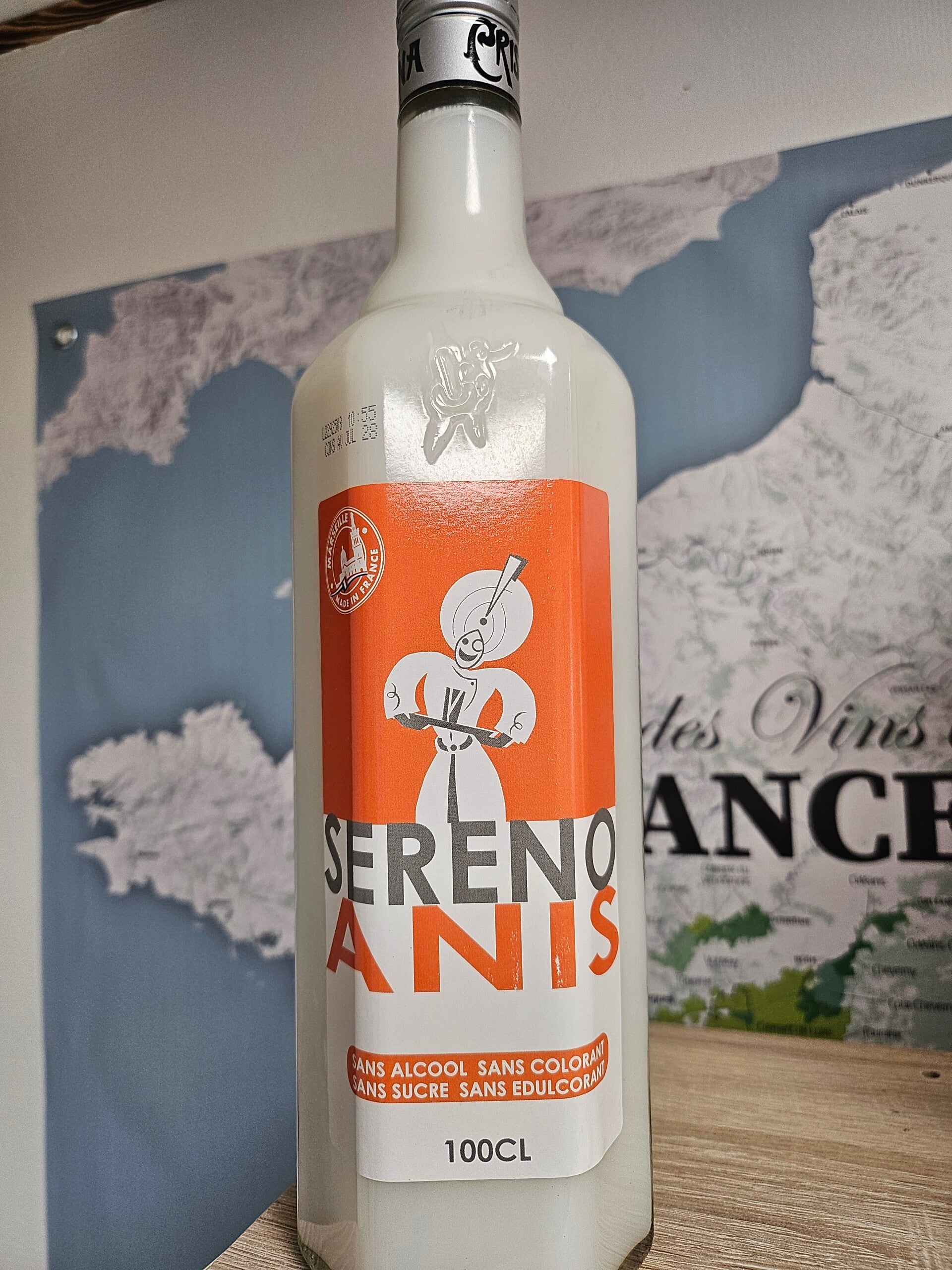 SERENO ANIS, sans alcool sans colorant, sans sucre sans édulcorant, végan, 1 litre