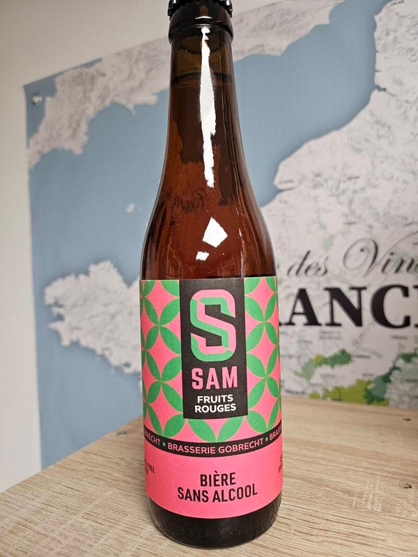 SAM bière fruits rouges sans alcool 33cl
