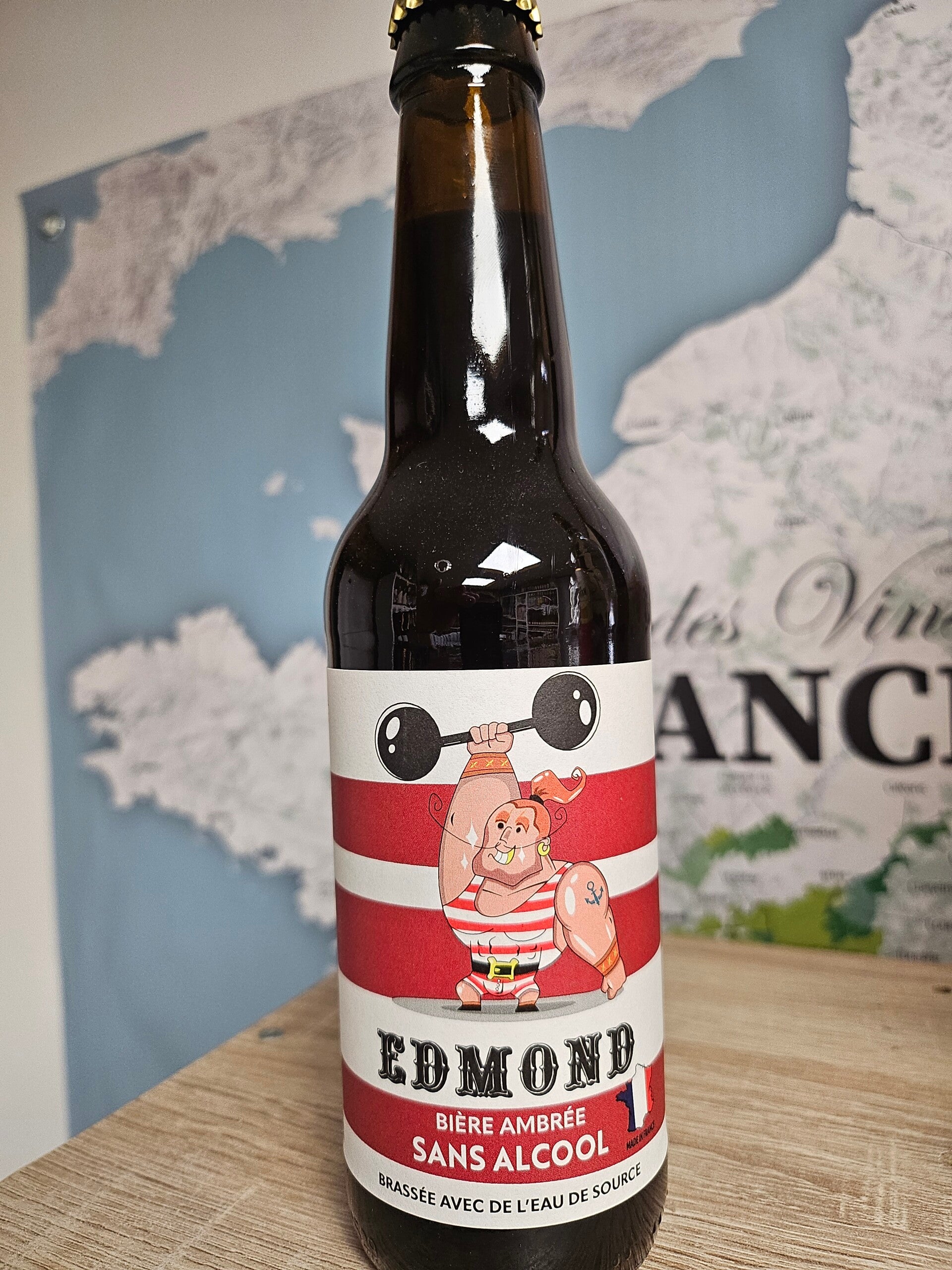 EDMOND bière ambrée sans alcool BIO, 33cl