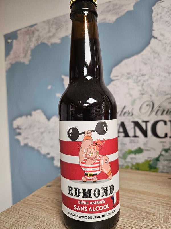 EDMOND bière ambrée sans alcool BIO, 33cl