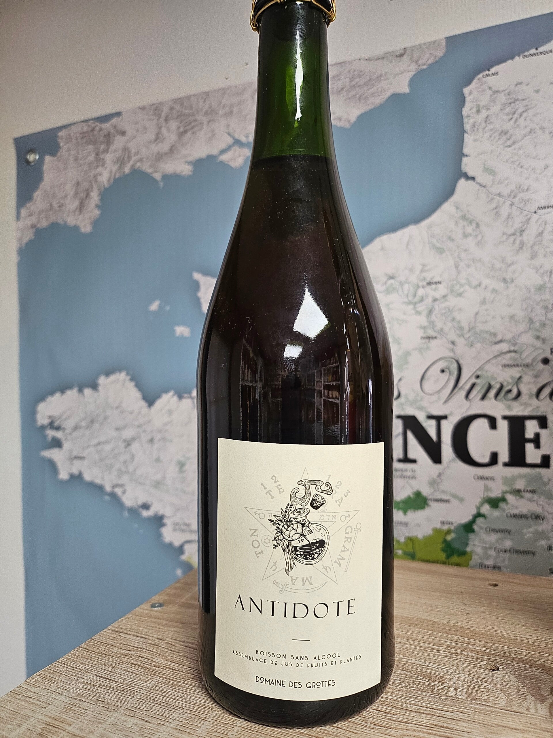 ANTIDOTE, pétillant à base de fruits et de plantes, sans alcool, 75cl