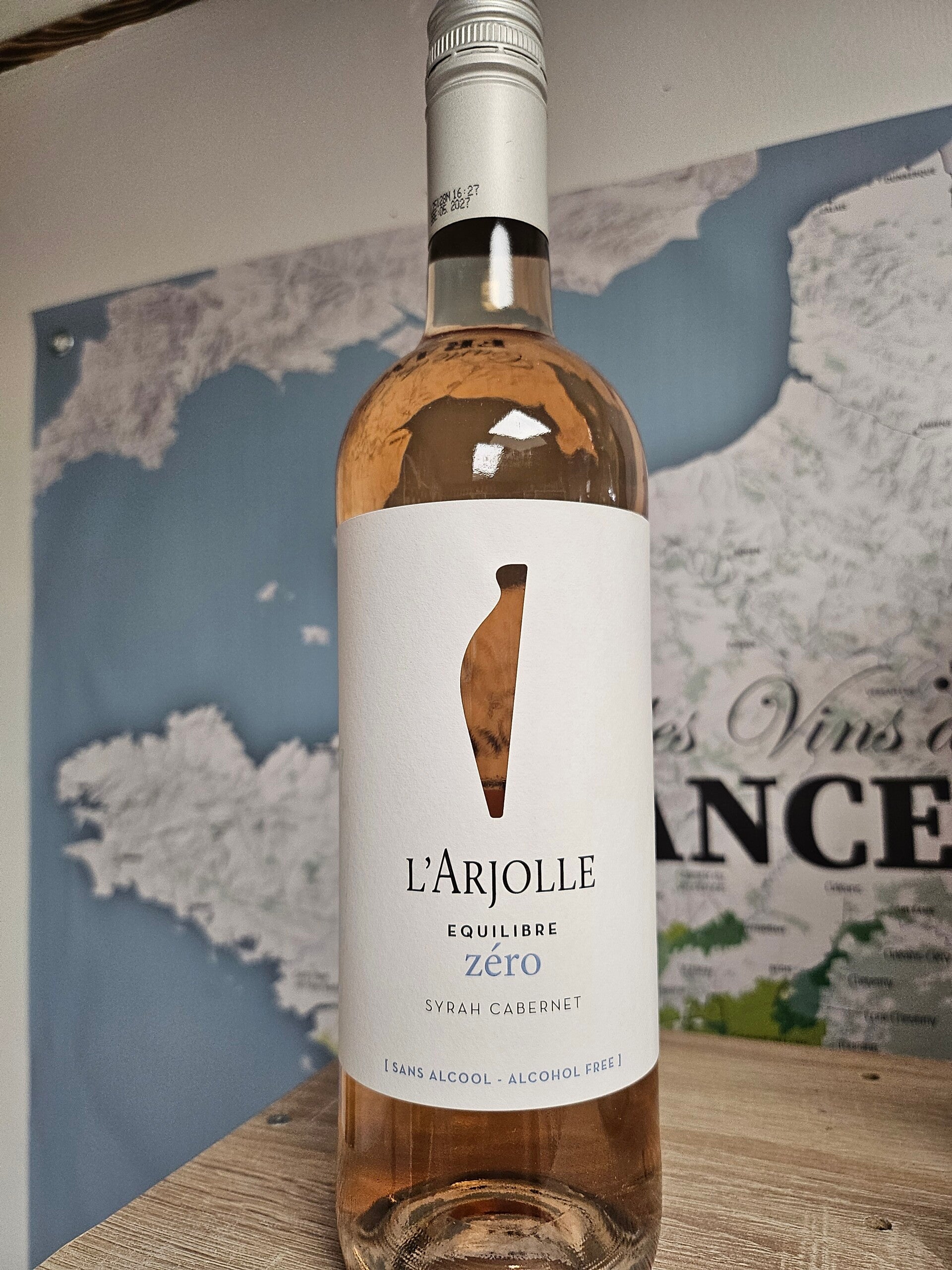 L'ARJOLLE équilibre zéro, rosé sans alcool, 75cl