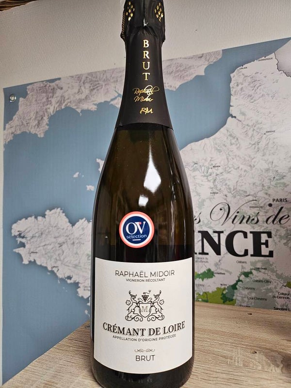 CRÉMANT DE LOIRE AOP BRUT, Raphaël MIDOIR vigneron récoltant, 75cl, 13,5% vol