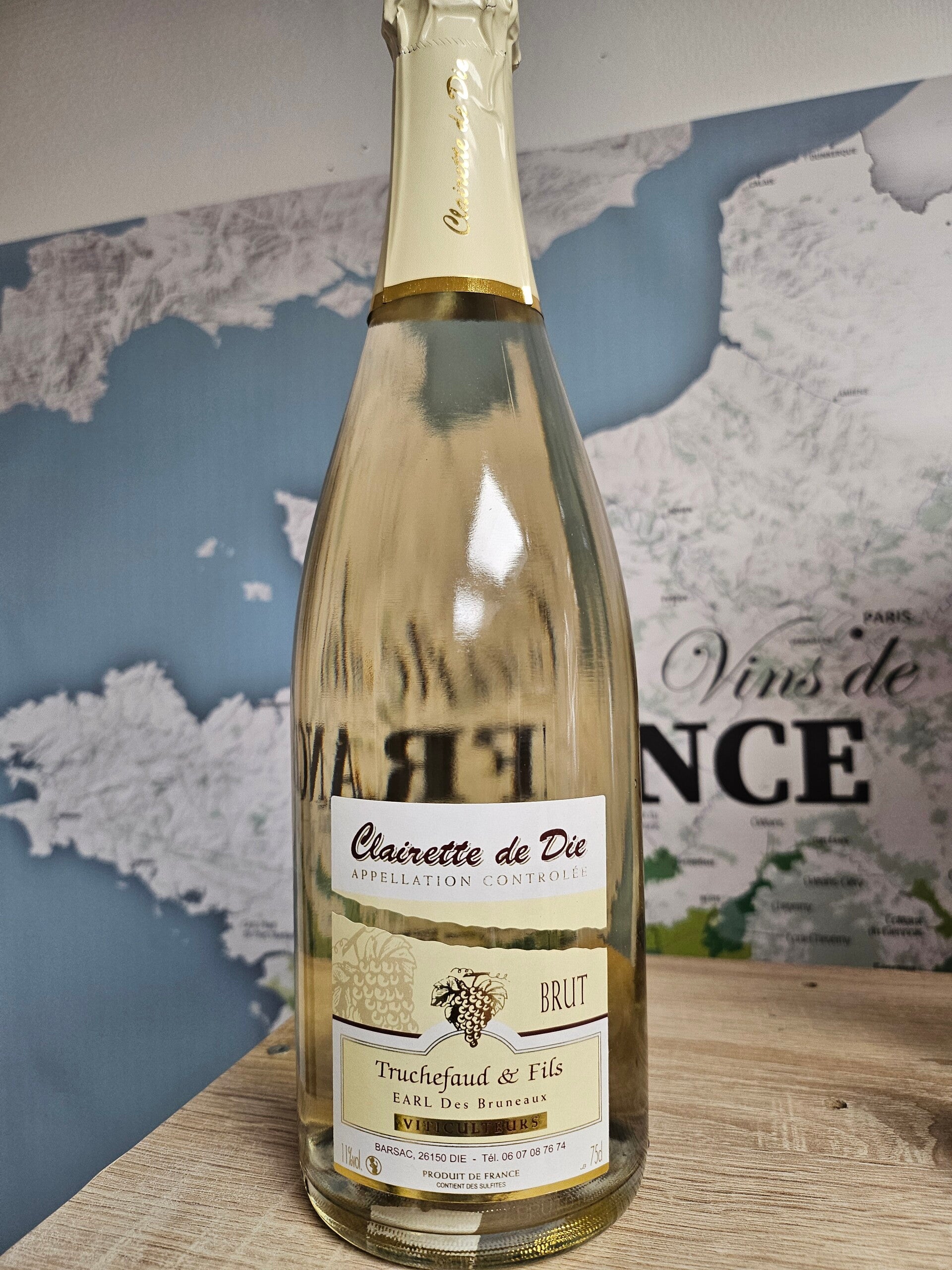 CLAIRETTE DE DIE AOC brut, 75cl 11% vol