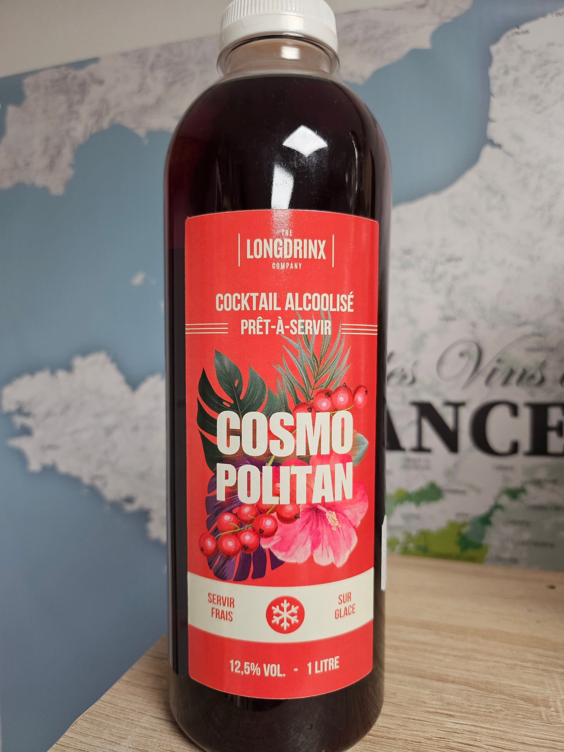 COSMO POLITAN, coktail prêt à servir, 1l, 12,5% vol