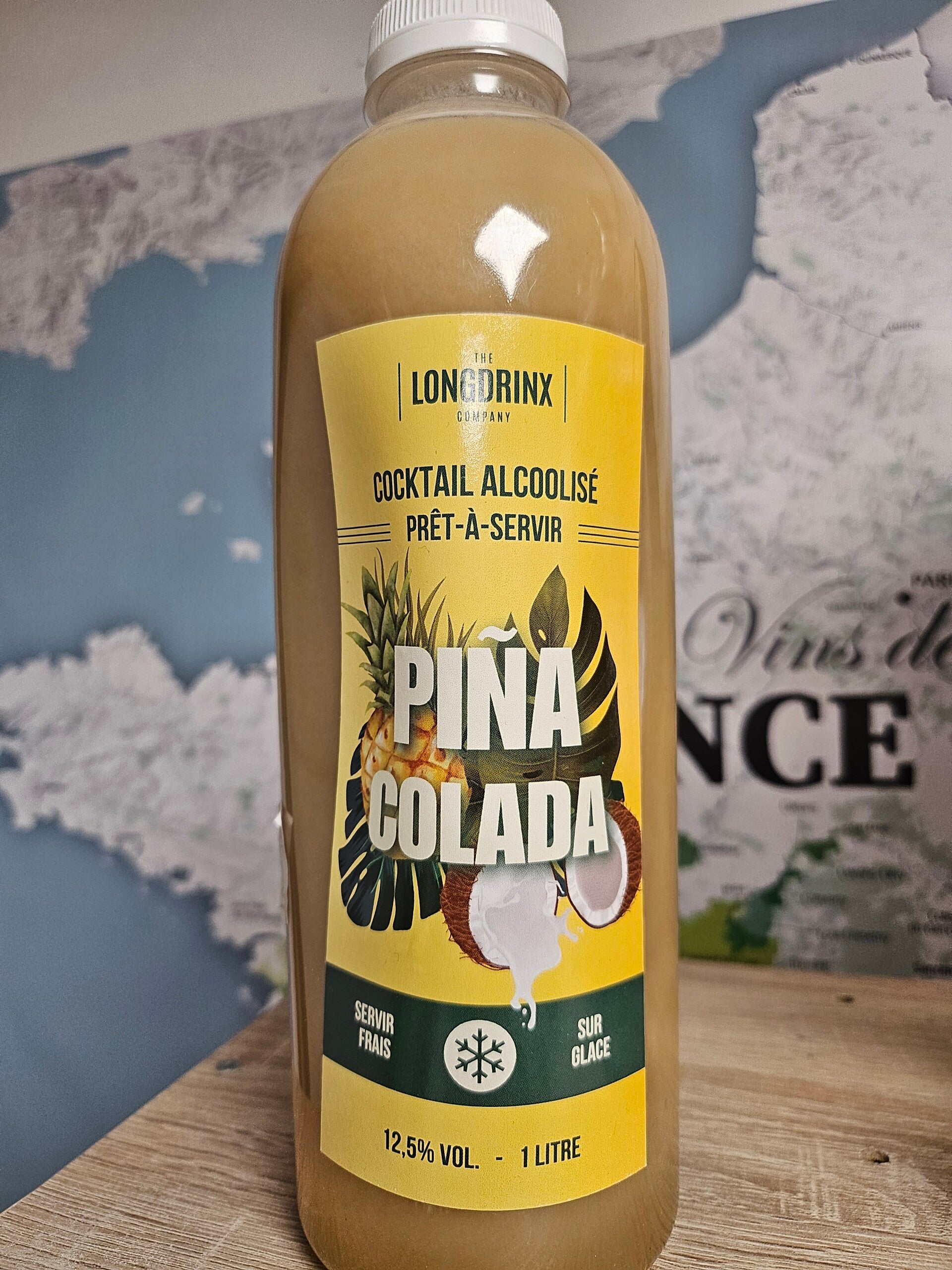 PIÑA COLADA, coktail prêt à servir, 1l, 12,5% vol