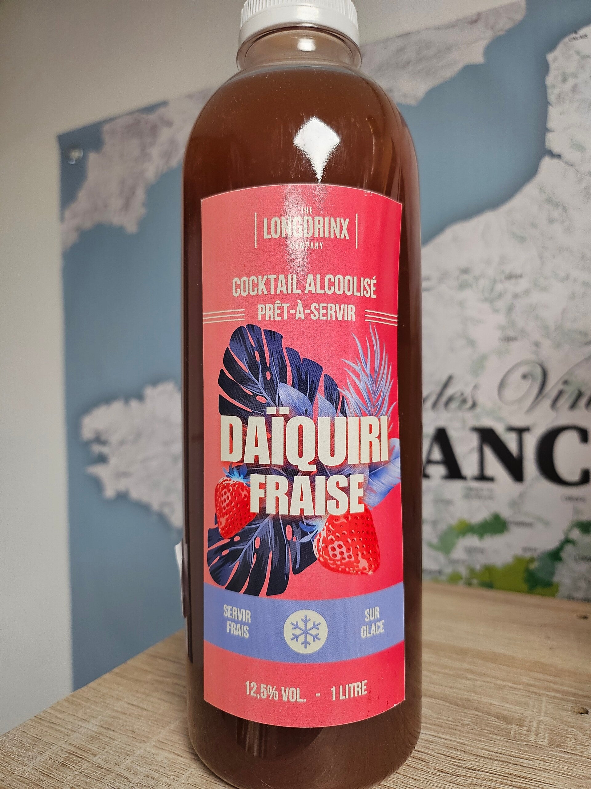 DAÏQUIRI Fraise, coktail prêt à servir, 1l, 12,5% vol